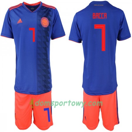 Koszulka Kolumbia Bacca 7 Dziecięcy Wyjazdowe Koszulki Piłkarskie Mistrzostwa Świata 2018